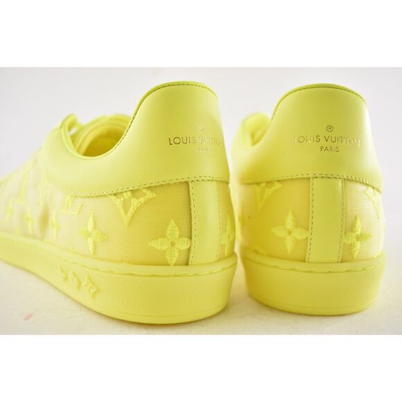 Louis Vuitton Luxembourg Tattoo Yellow Monogram LV Low Top Sneaker UK 9 US 10 11 - Picture 13 of 14